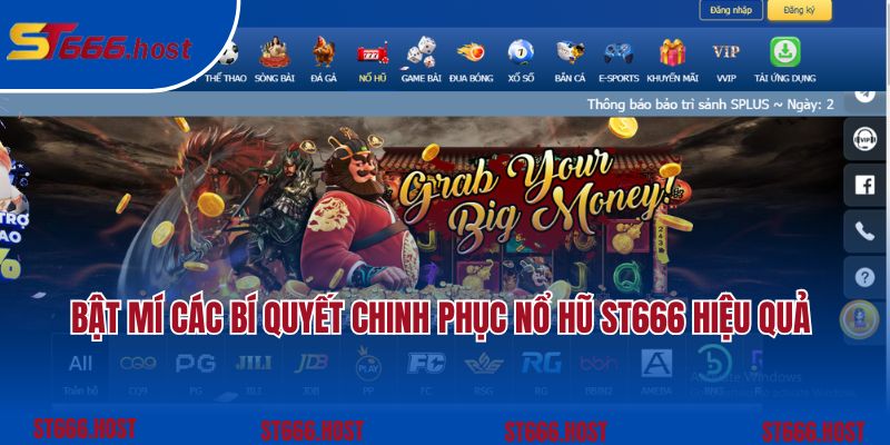 Bật mí các bí quyết chinh phục nổ hũ ST666 hiệu quả